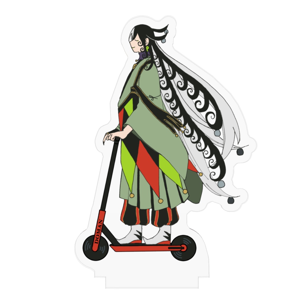 道満がキックボードに乗ってるアクスタ