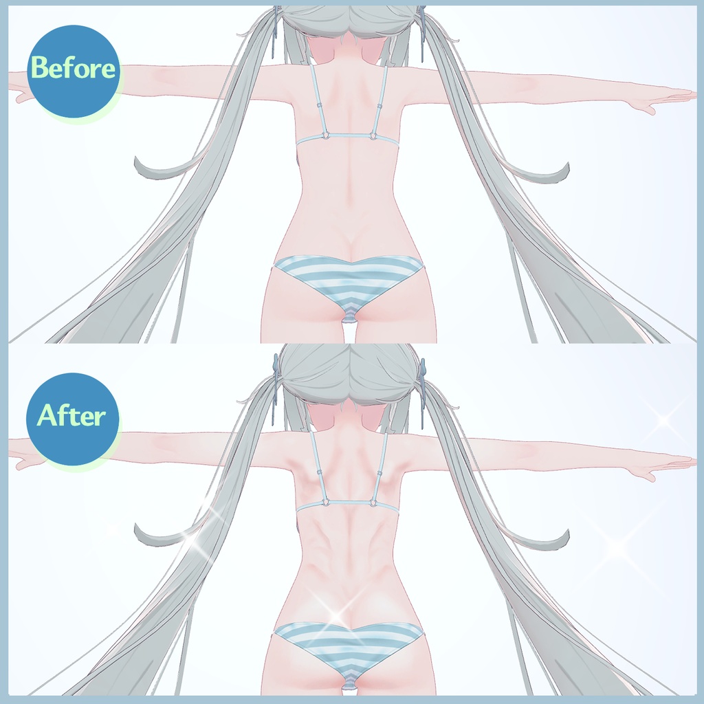 🚨 【 30% SALE 】🚨 ˚✧ショコラ+シフォン専用₊✧༚Body Texture(PNG)