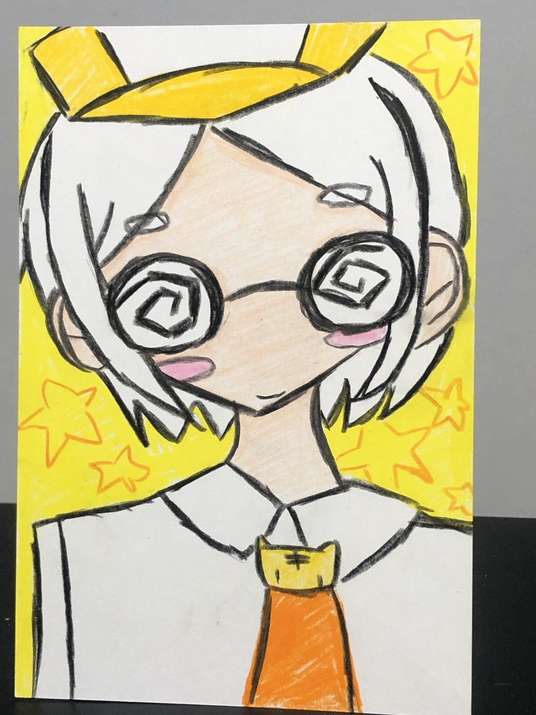 架空てづの原画(はがきサイズ)