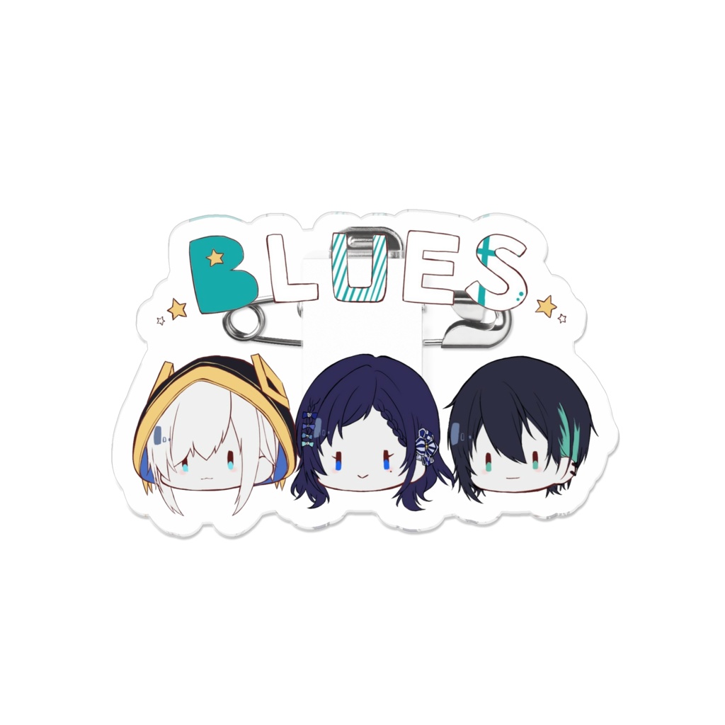 ぶるーずアクリルバッジ