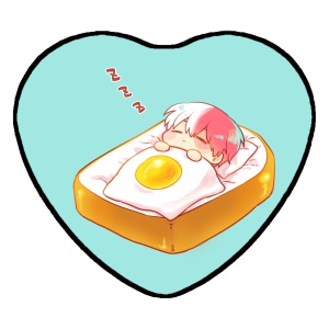 【ヒロアカ】すやすや缶バッジ（轟）