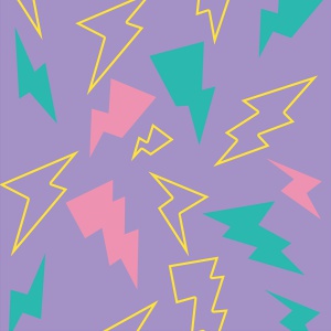 電気(紫)iPhoneケース