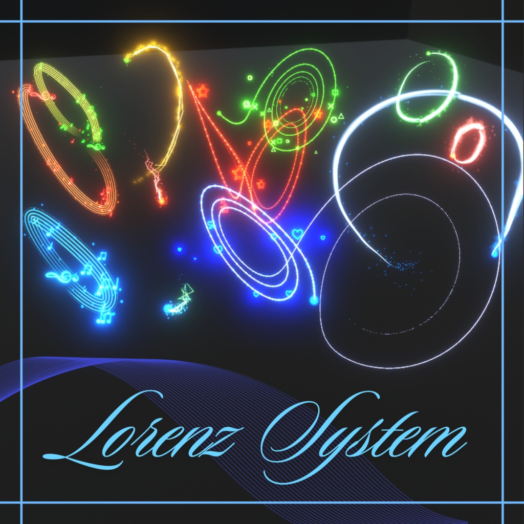 【VRChat想定】 Lorenz System Particle Trail