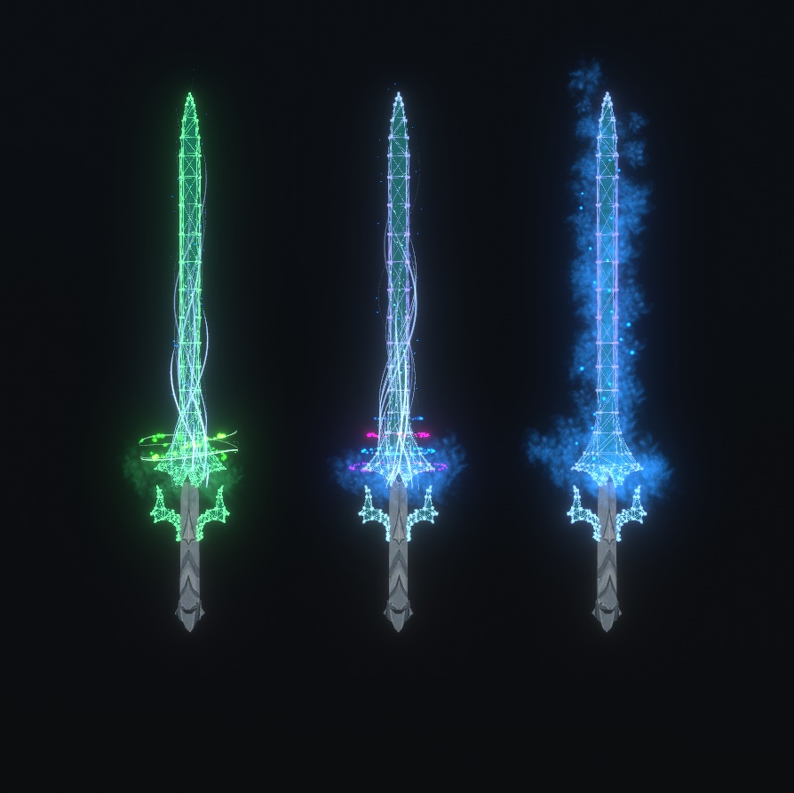 【VRChat想定】 Sparkling Sword
