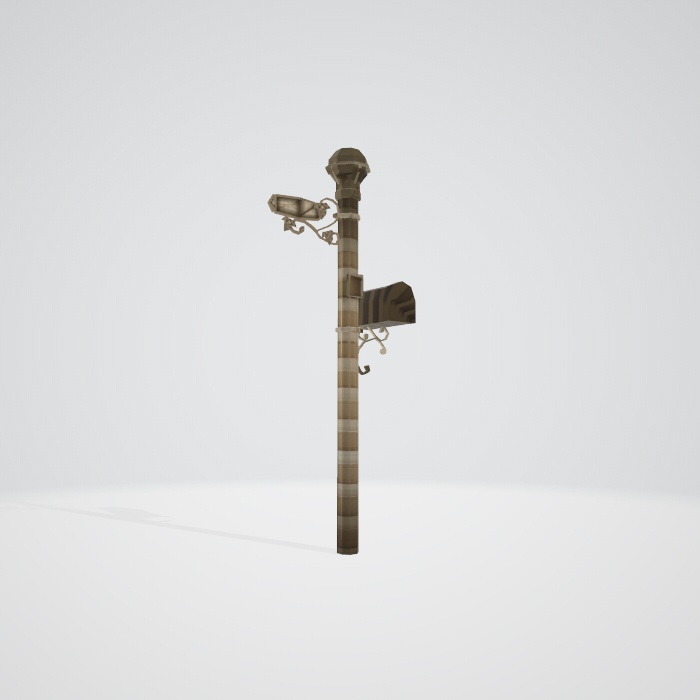 3dモデル ポスト