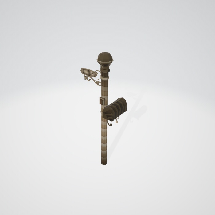 3dモデル ポスト