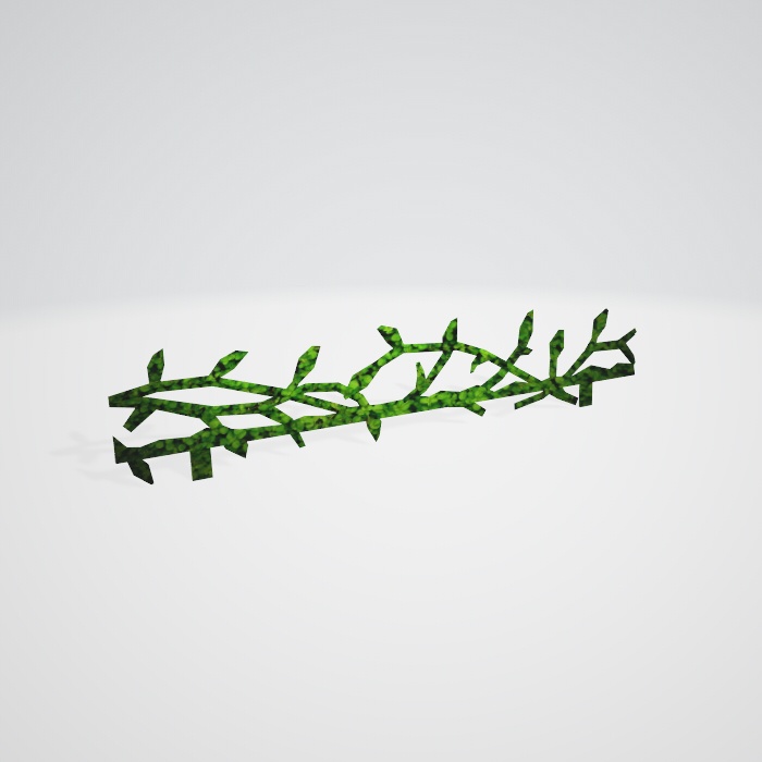 3dモデル　草　エクステリア　フェンス