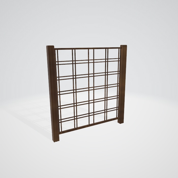 3dモデル　フェンス