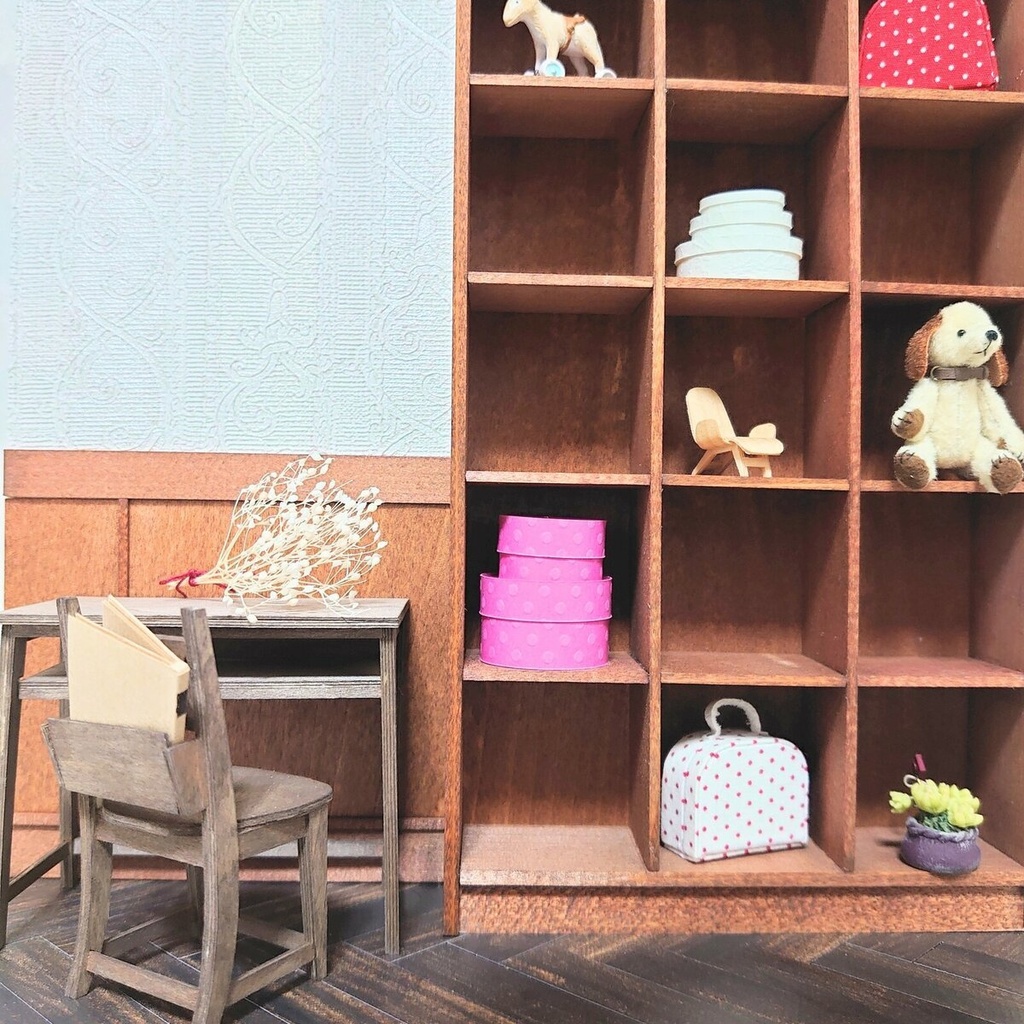 【キット】うちのこウォール ヘリンボーン×棚