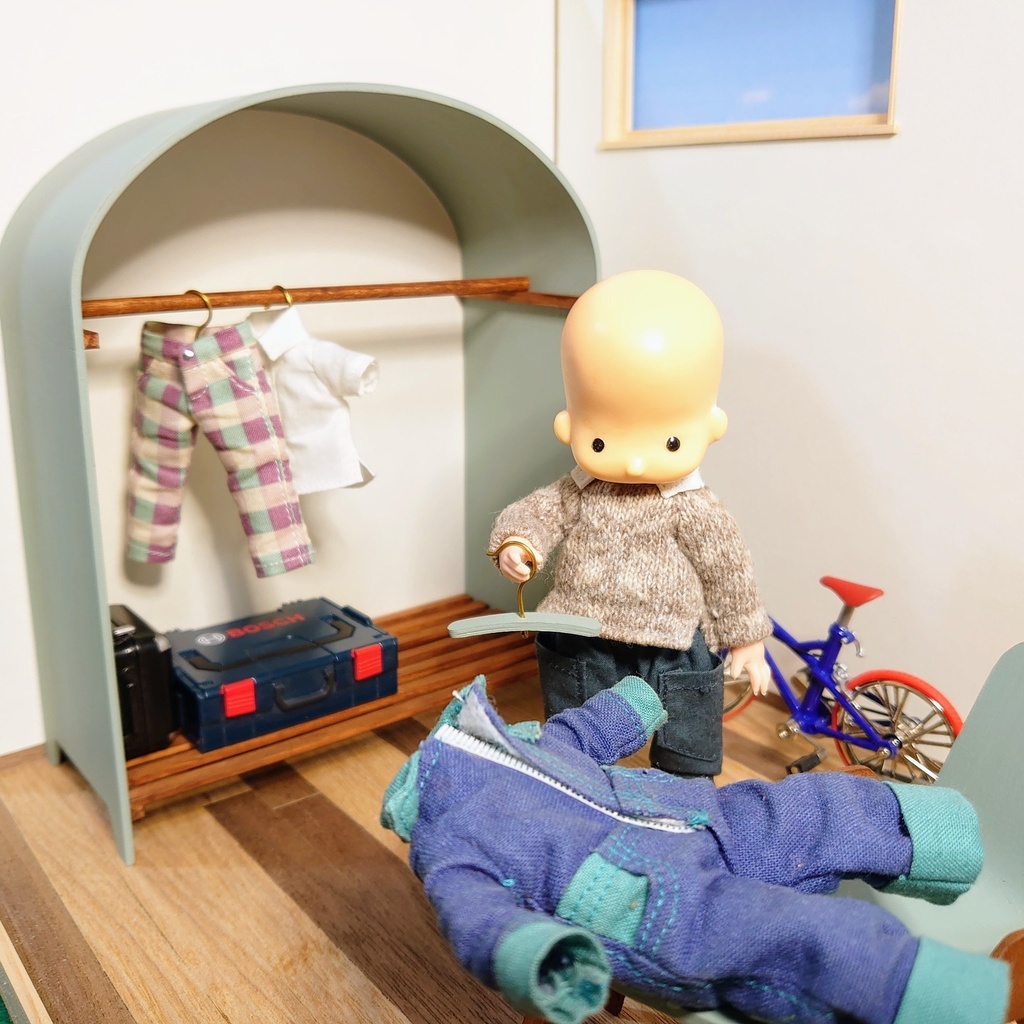 ソリッドシリーズ ハンガーラック&ハンガー3本セット