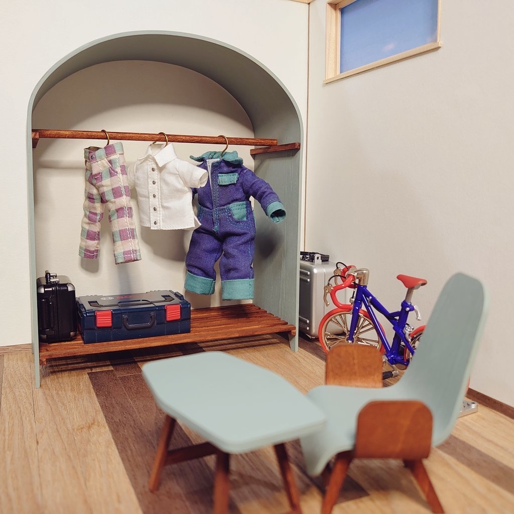 ソリッドシリーズ ハンガーラック&ハンガー3本セット