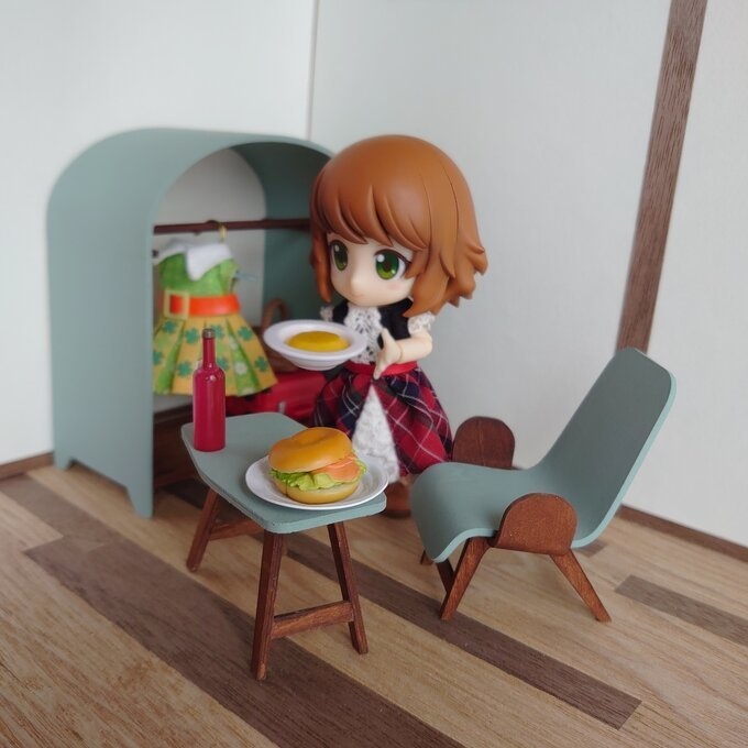 ソリッドシリーズ *ミニ* ハンガーラック&ハンガー3本セット