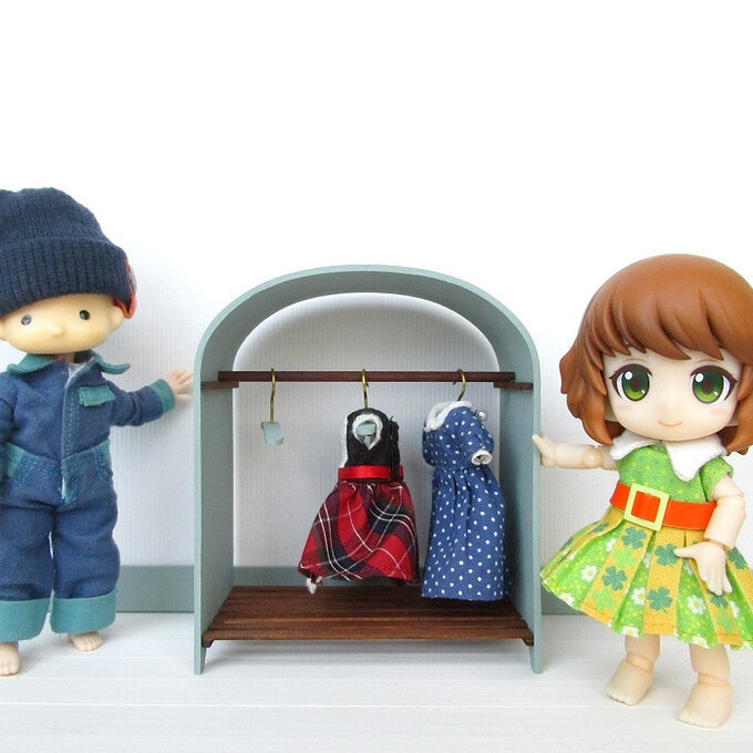 ソリッドシリーズ *ミニ* ハンガーラック&ハンガー3本セット