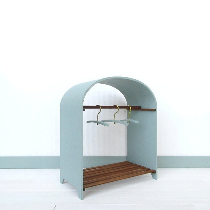 ソリッドシリーズ *ミニ* ハンガーラック&ハンガー3本セット