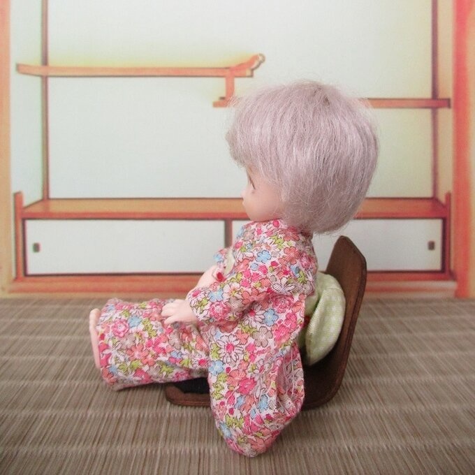 木製座椅子 オビツ11サイズ【曲げ木】