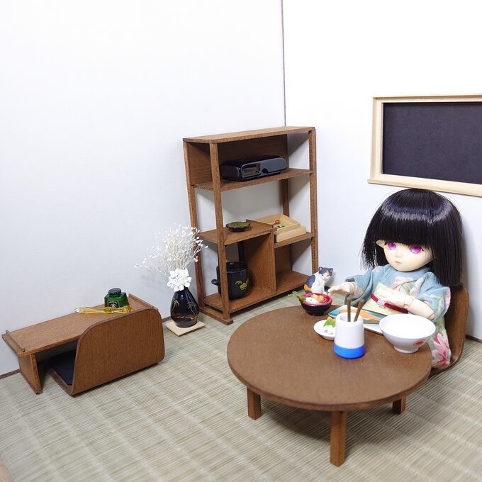 木製座椅子 オビツ11サイズ【曲げ木】