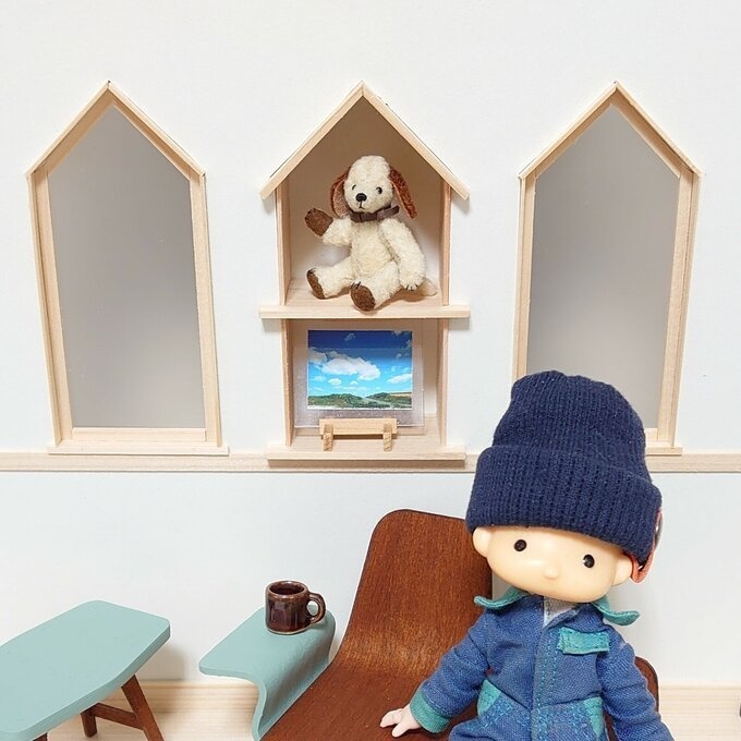 【キット】うちのこウォール 窓×ニッチ