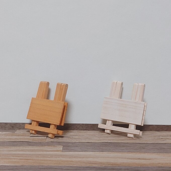 【キット】1/12折りたたみスツール オールナット