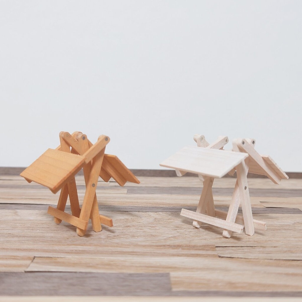 【キット】1/12折りたたみスツール ホワイト