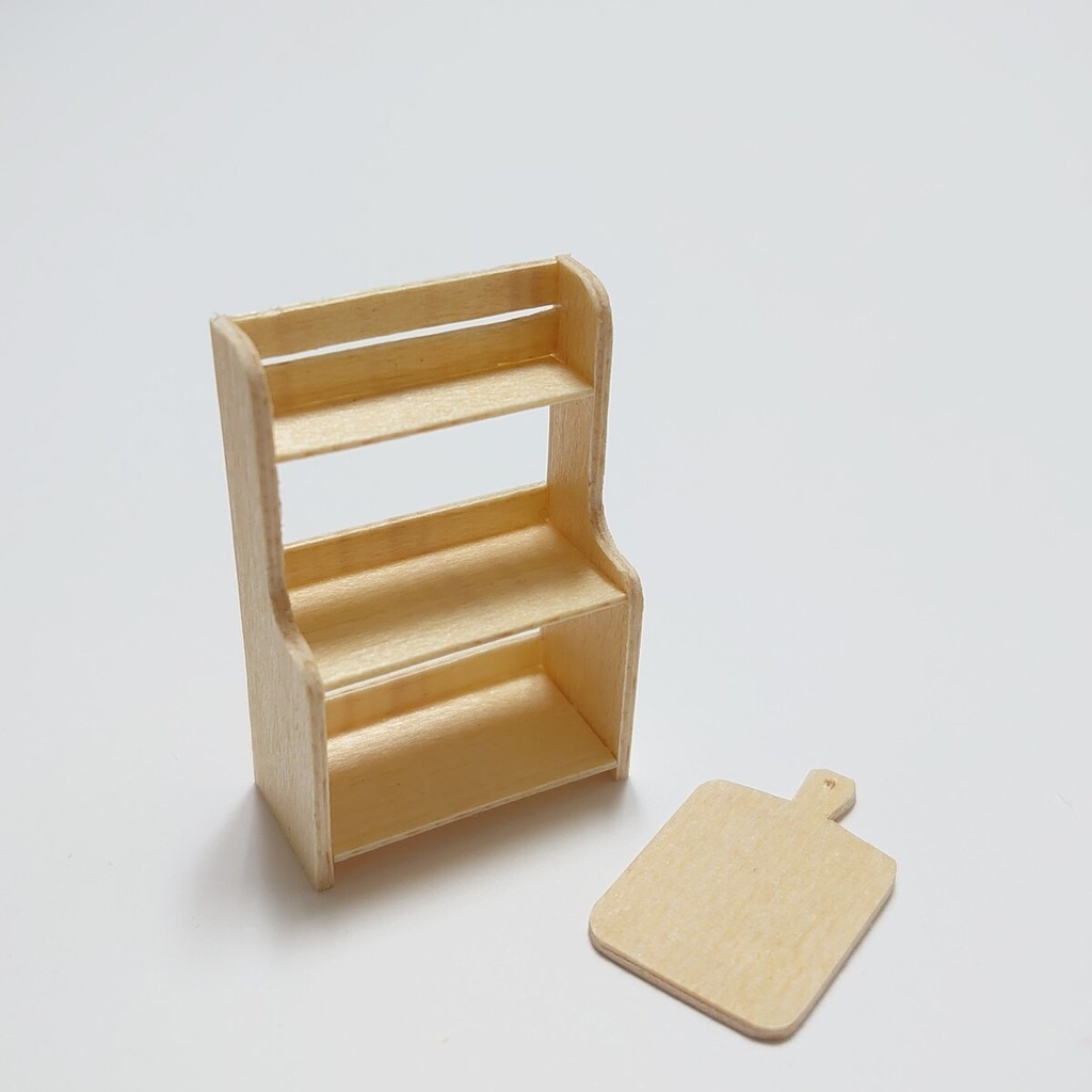 【キット】レシピ付き🔸ミニチュア合板a カッティングボート&スパイスラック