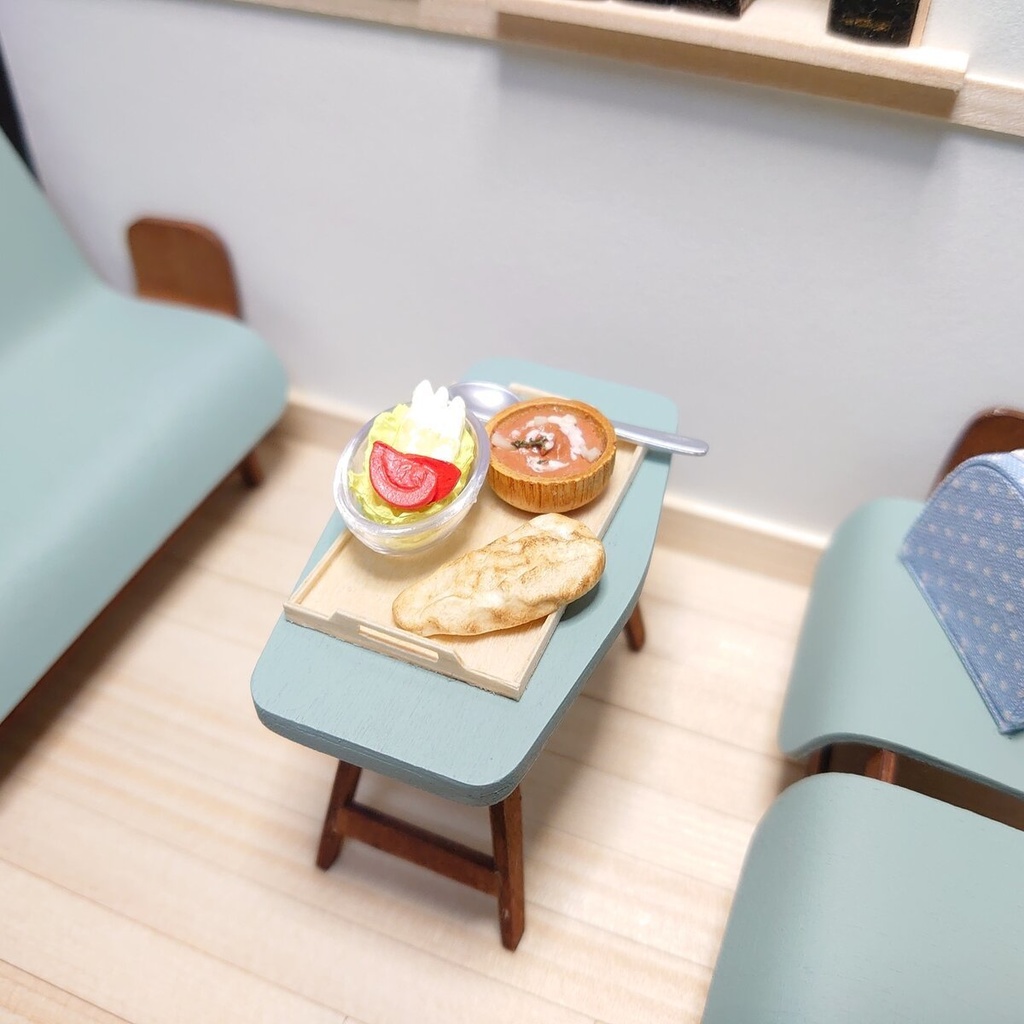 【キット】レシピ付き🔸ミニチュア合板b ハンドル付きウッドボックス&トレイ