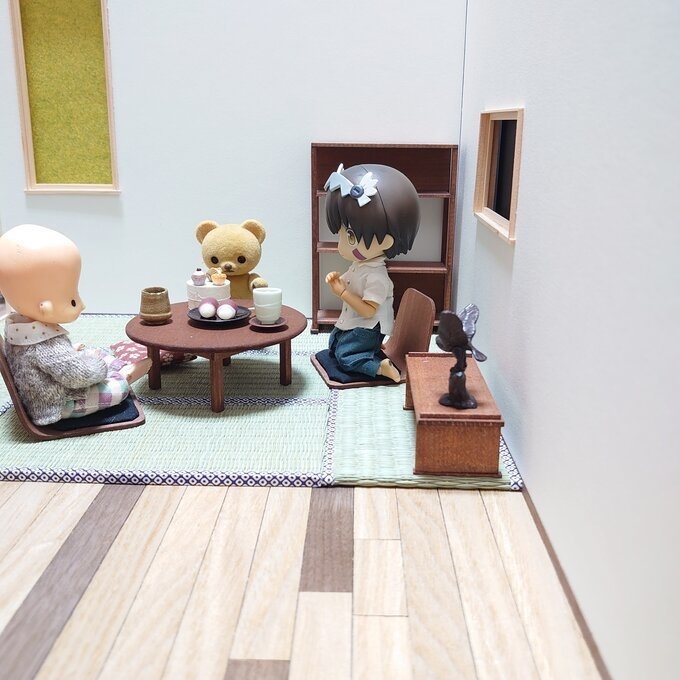【完成品】うちのこ部屋L対応 ミニチュアたたみ 6畳