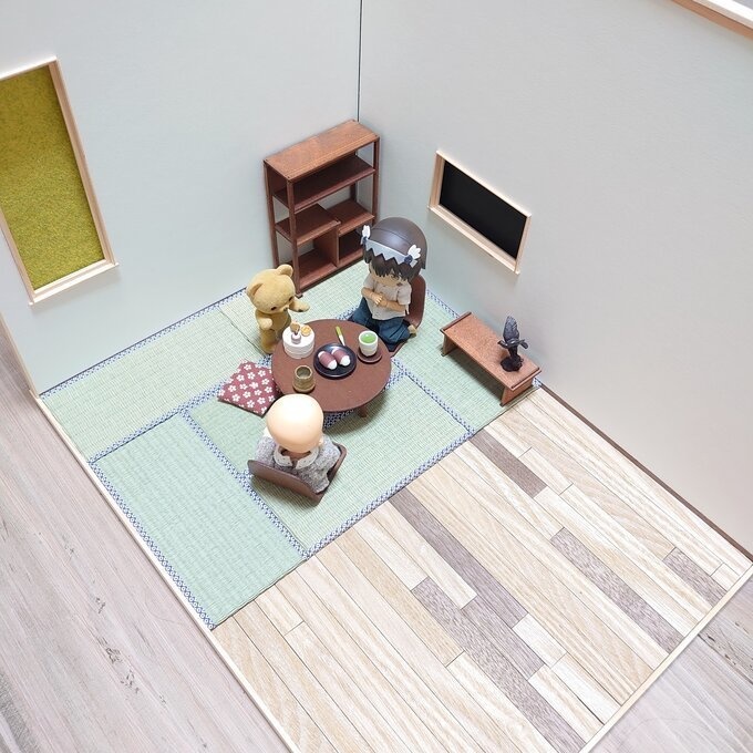 【完成品】うちのこ部屋L対応 ミニチュアたたみ 6畳