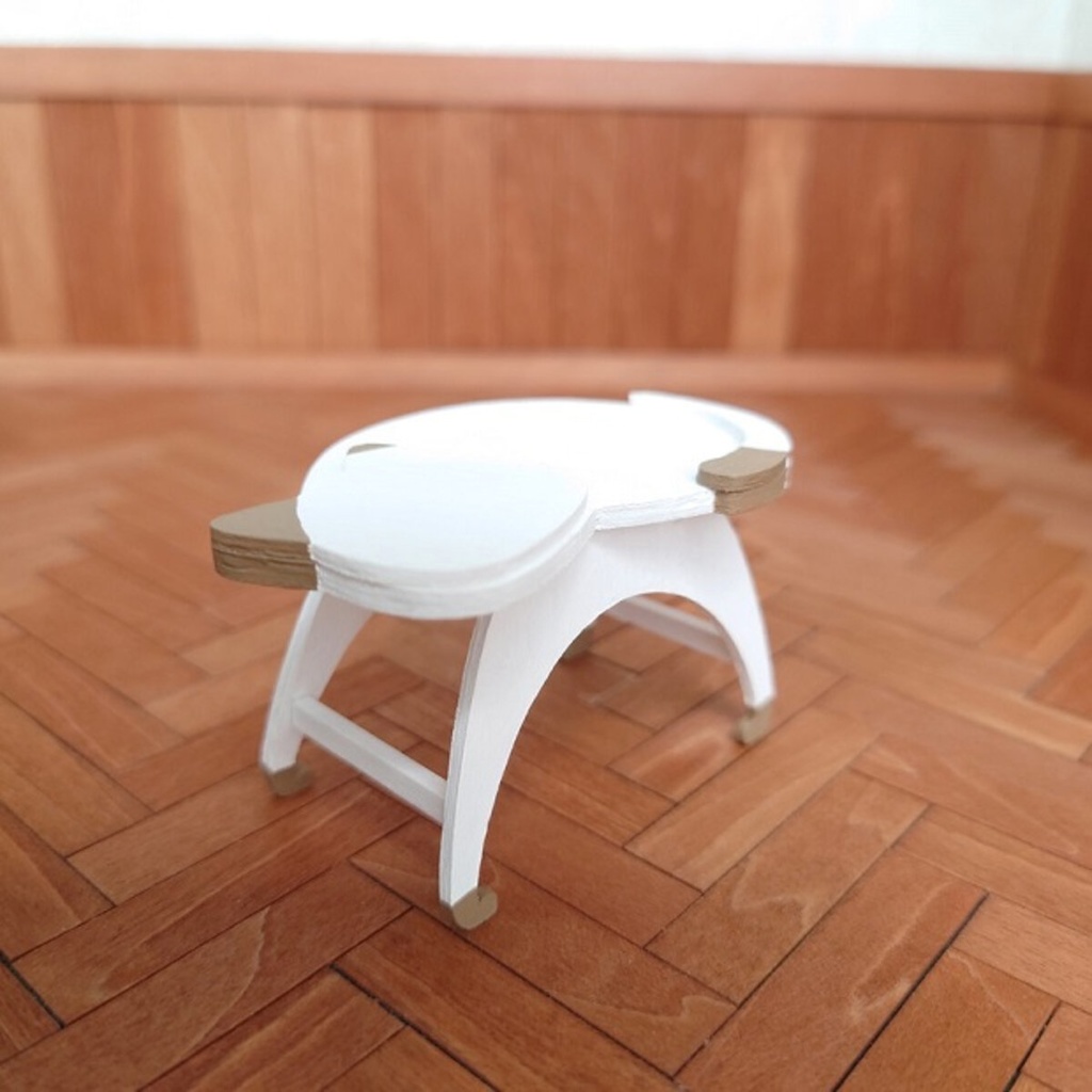 イス&テーブルセット ねこさん ポインテッドカラー【オビツ11サイズ】