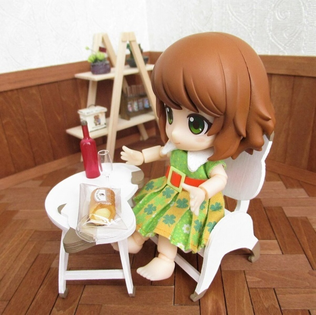 イス&テーブルセット ねこさん ポインテッドカラー【オビツ11サイズ】