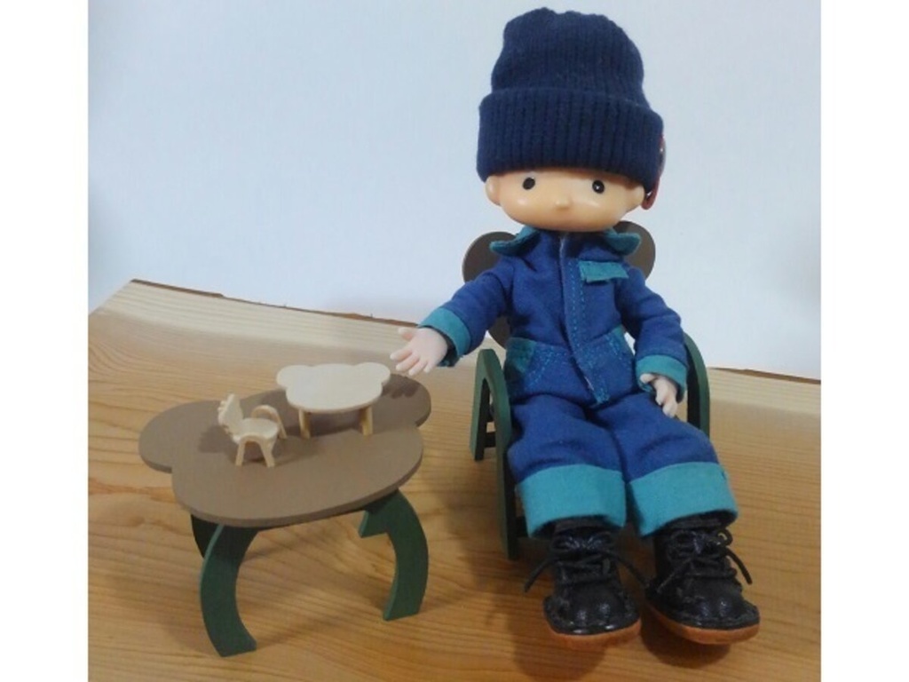 イス&テーブルセット くまさん【オビツ11サイズ】