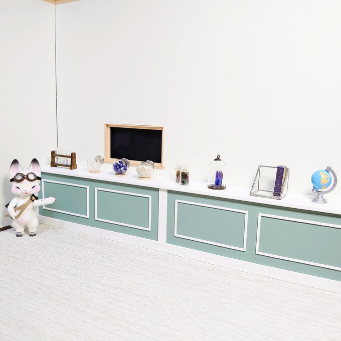 白 ロングカウンター (ピスタチオ+白) うちの小部屋L対応