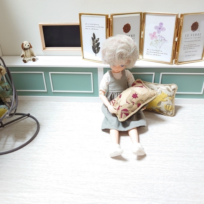 白 ロングカウンター (ピスタチオ+白) うちの小部屋L対応