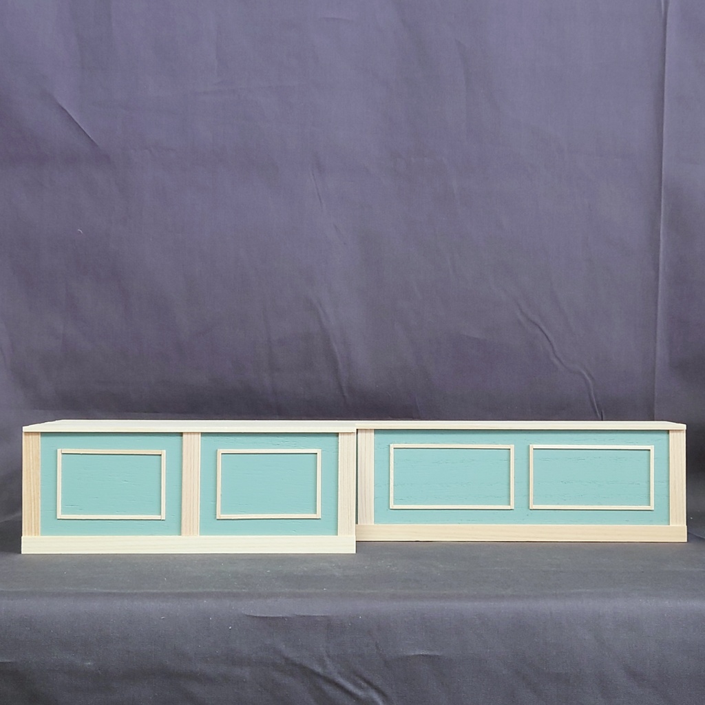 【完成品】 ショートカウンター (素地×ピスタチオ) うちのこ部屋シンプル対応