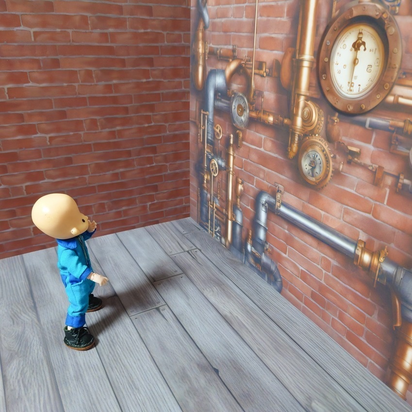 完成品 スチパン風 壁2枚 うちのこ部屋Lサイズ対応