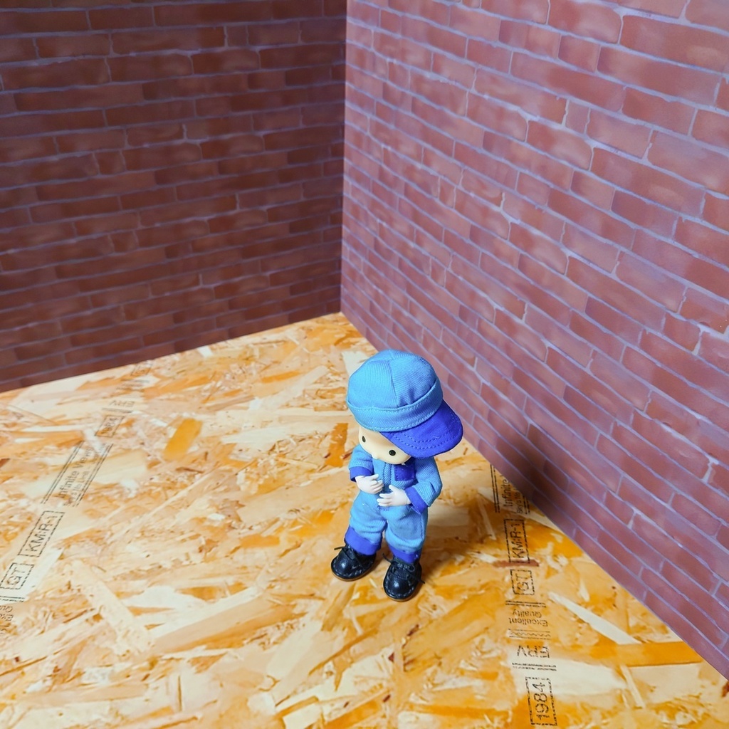 完成品 レンガ風 壁2枚 うちのこ部屋Lサイズ対応