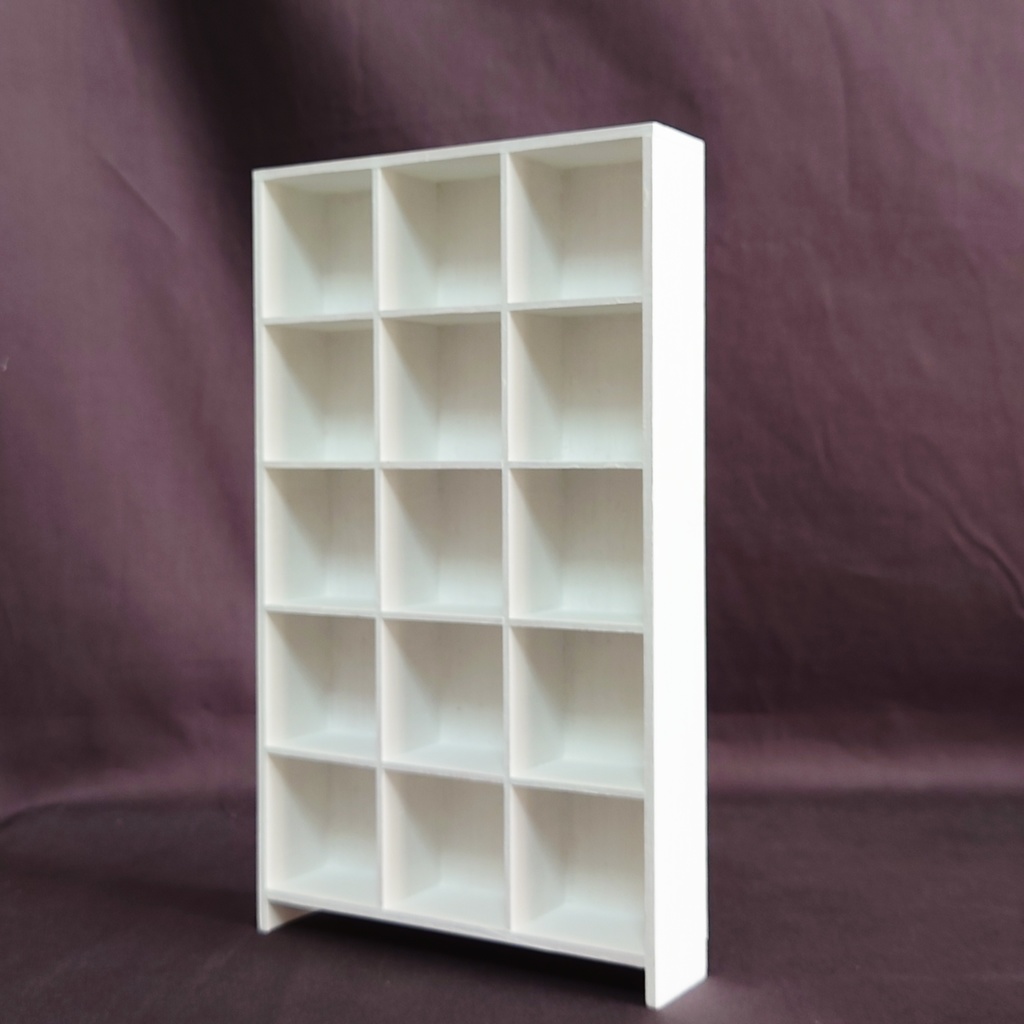 【完成品】白 背板付きパーティションシェルフ