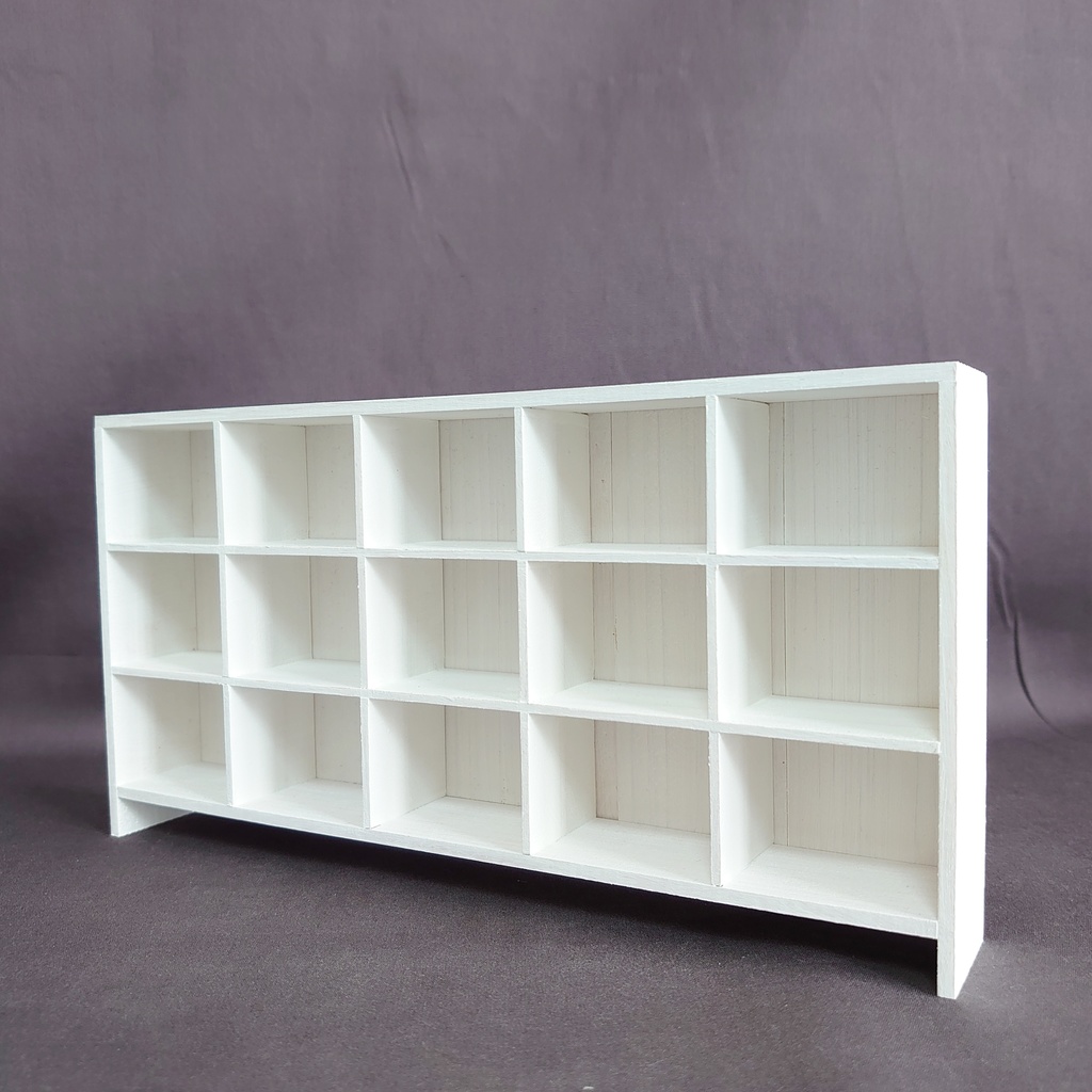 【完成品】白 横型パーティションシェルフ