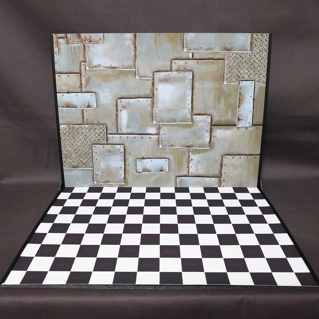 【完成品】暖炉と鉄板風 着せ替えウォールL