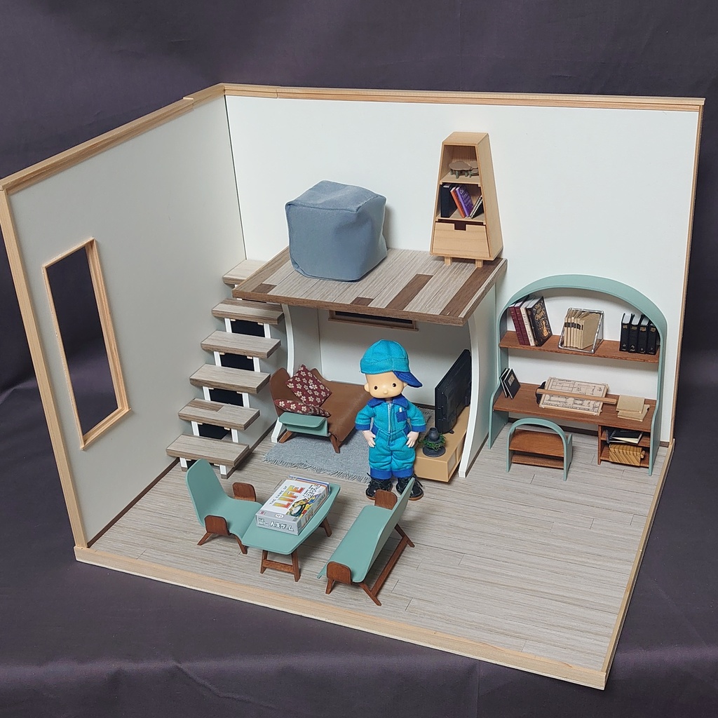 アーチデスクとイス ソリッドシリーズ【オビツ11サイズ】 受注制作