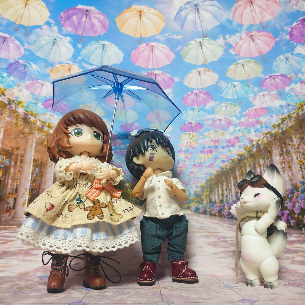 梅雨限定セット【ベース付き】アンブレラスカイ/レインスチーム 着せ替えウォールL 受注制作