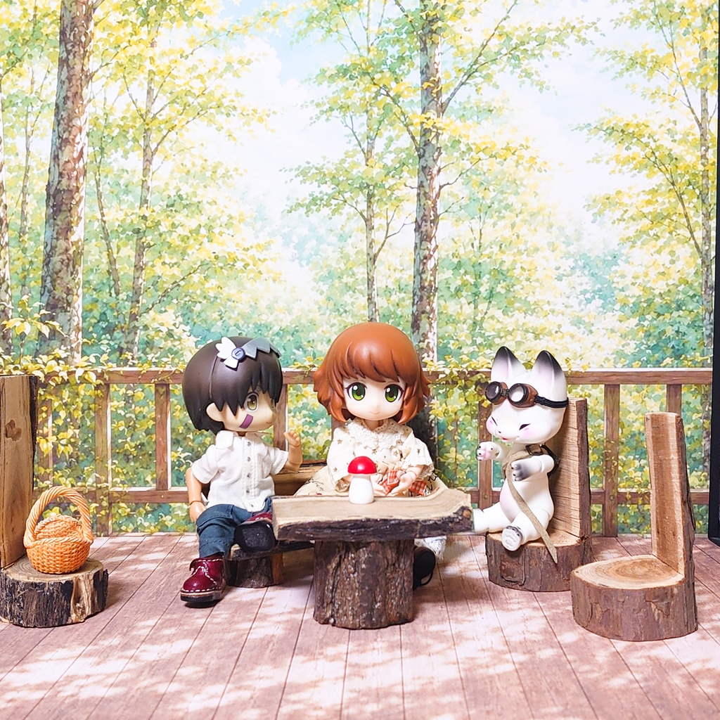 夏季限定セット【ベース付き】避暑地テラス/お祭り 着せ替えウォールL 受注制作