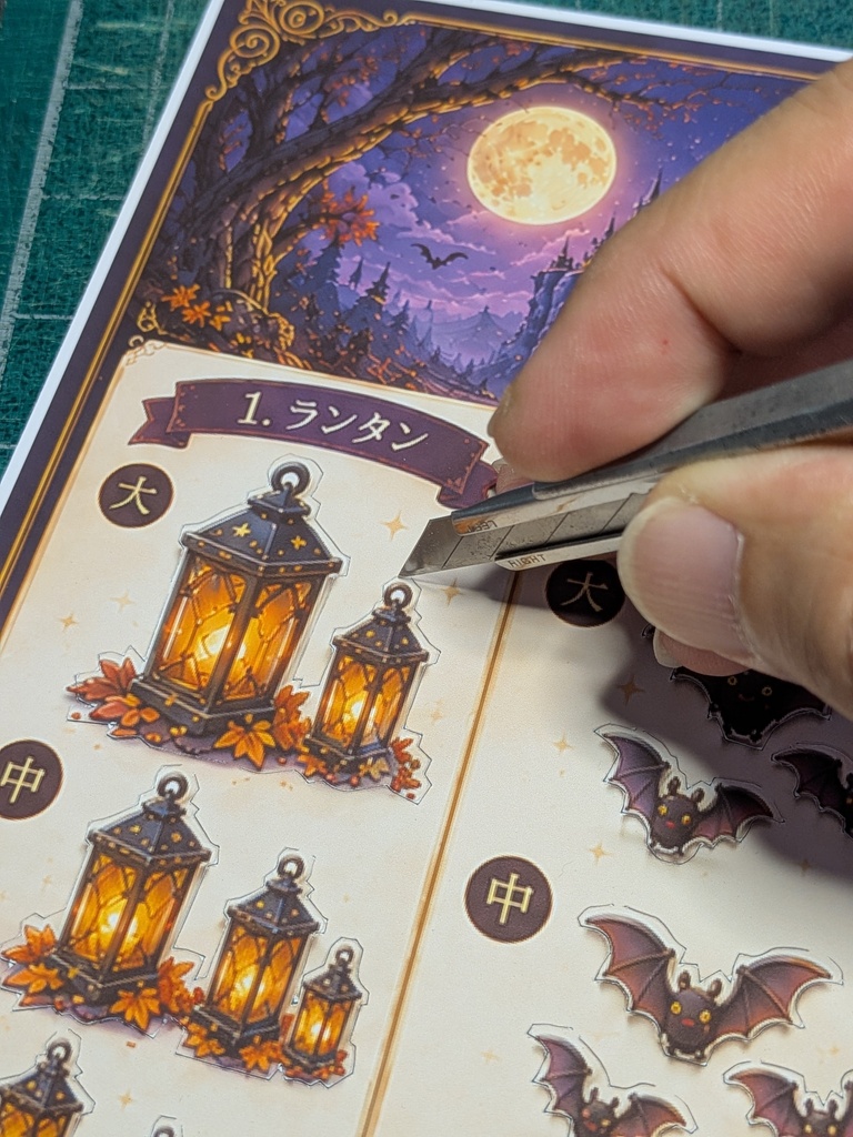 🎃限定 【背景紙のみ】 ハロウィンオーナメント付き 撮影背景 着せ替えウォールＬ対応  ドール撮影 2026