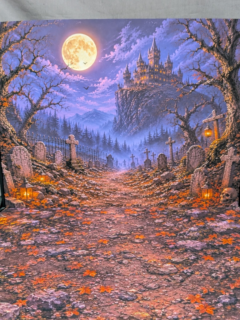 🎃限定 【背景紙のみ】 ハロウィンオーナメント付き 撮影背景 着せ替えウォールＬ対応  ドール撮影 2026