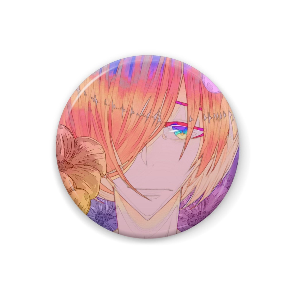 アネモネ　缶バッジ