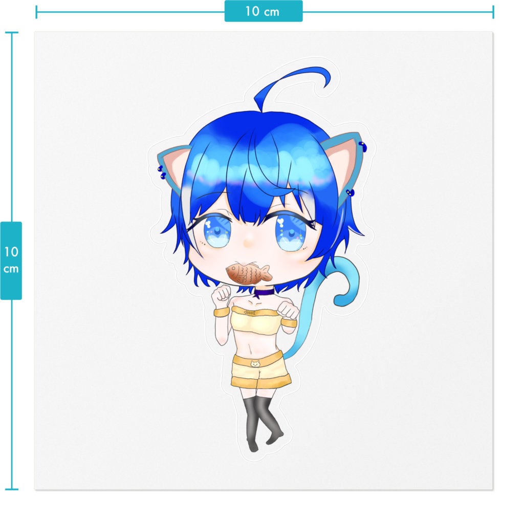 猫テトラステッカー