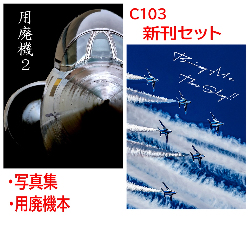 C103　新刊写真集２冊セット（航空機＆用廃機）