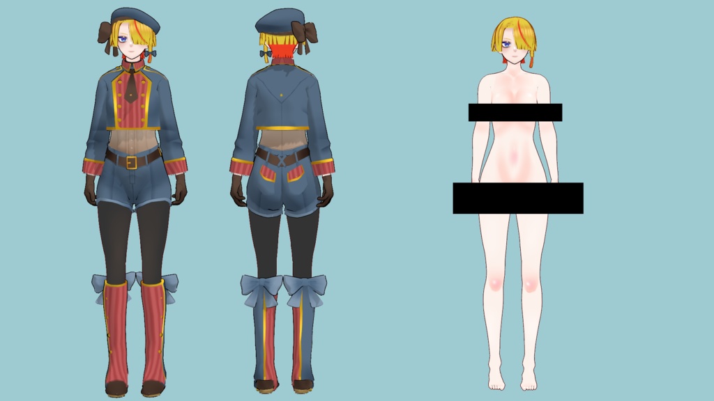 オルガ【VRChat対応3Dモデル】 - 日進月歩ありた工房 - 2/3