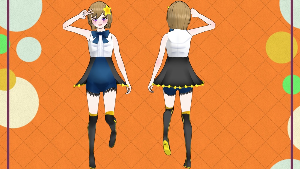 七星ナナv2【VRChat対応3Dモデル】 - 日進月歩ありた工房 - 2/3