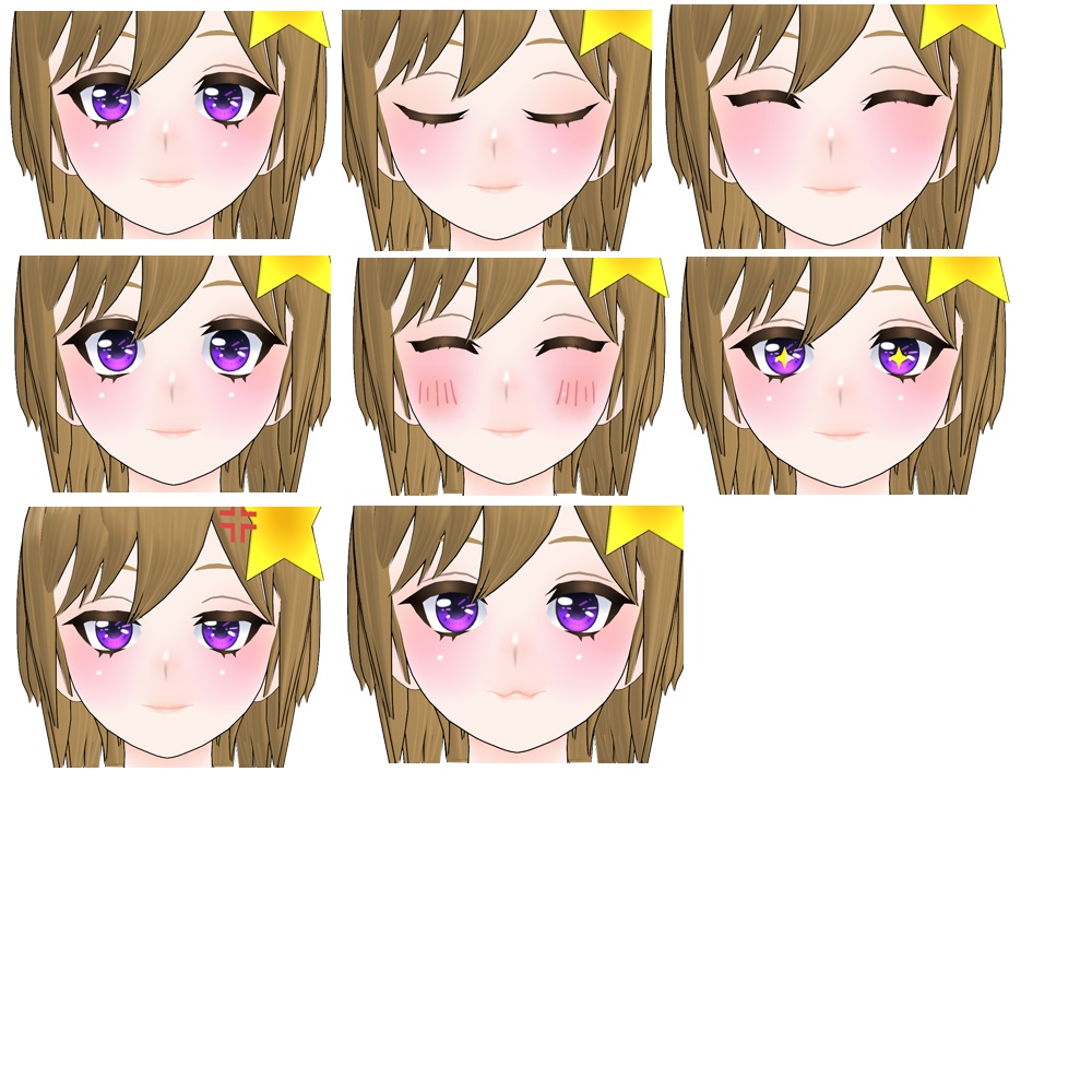 七星ナナv2【VRChat対応3Dモデル】 - 日進月歩ありた工房 - 3/3