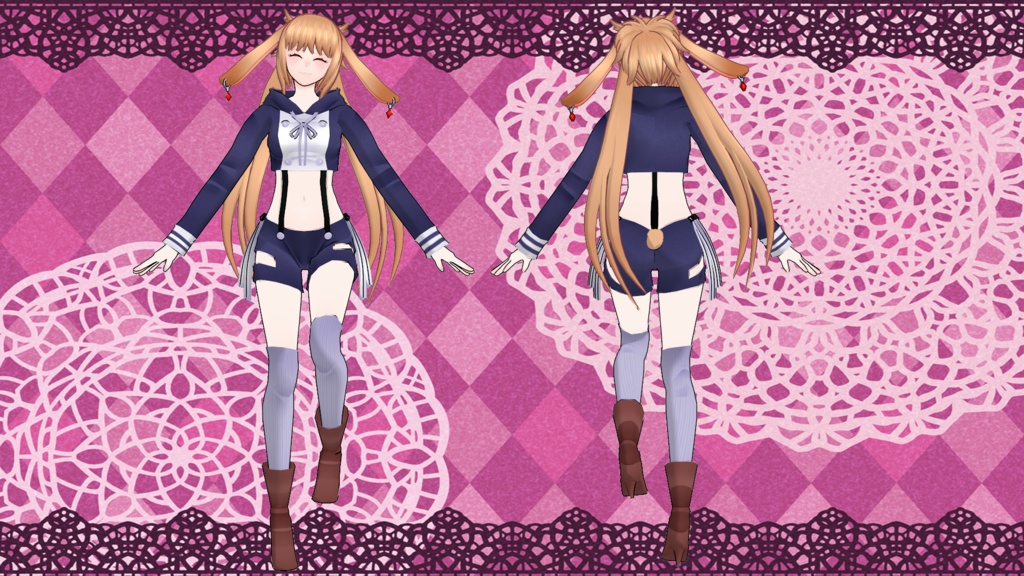 ウサギのランチェ【VRChat対応3Dモデル】 - 日進月歩ありた工房 - 2/3